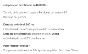 Broco Plus Extracto de Brócoli (Sulforaphane)