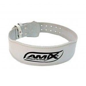 Cinturón de cuero blanco Amix